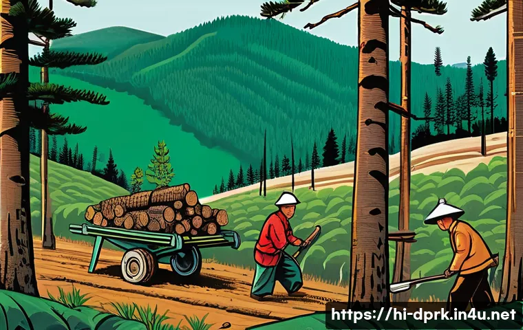 북한의 임업   목재 생산과 환경 문제 관련 이미지 1